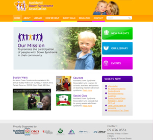 Auckland Down Syndrome Association Website Sponsored by Zeald